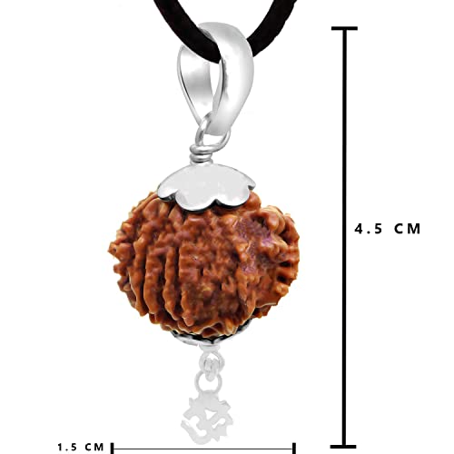 Silver OM Rudraksha Pendant