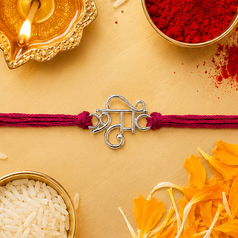 Silver Shree Rakhi
