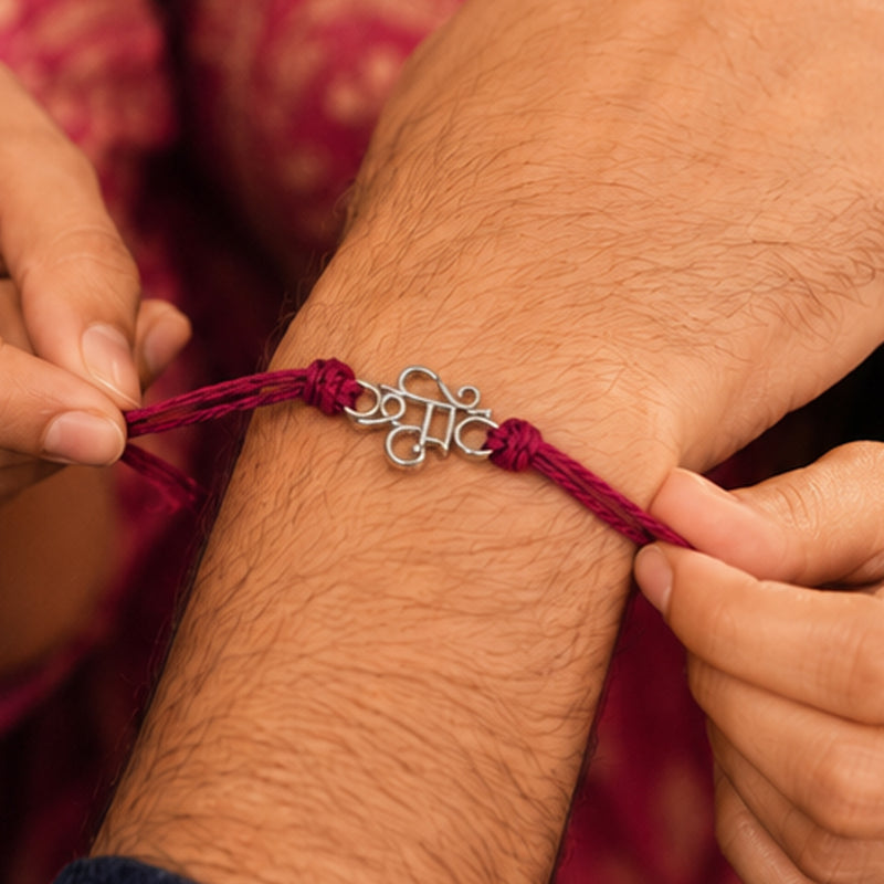 Silver Shree Rakhi