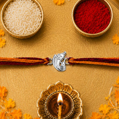 Silver Ganesha Rakhi