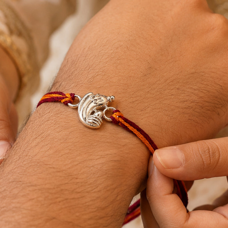 Silver Ganesha Rakhi
