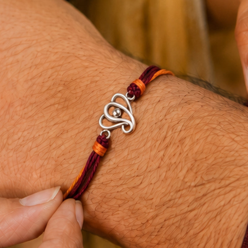 Silver Ganesha Rakhi