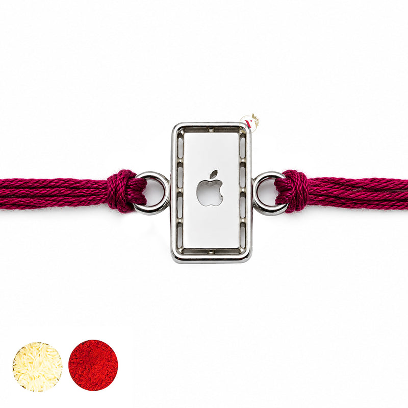 Silver iphone Rakhi