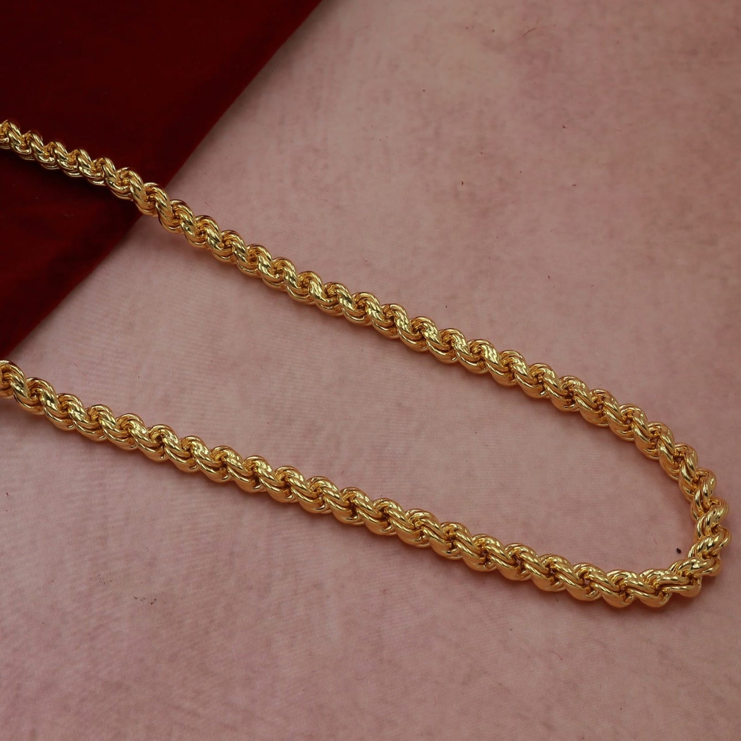 20K Gold Hollow Rope Chain