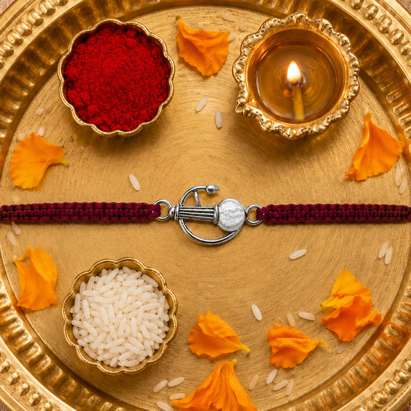 925 Silver Hanuman Gada Rakhi