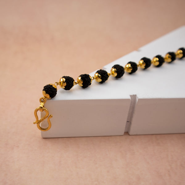 22K Gold Rudraksha Bracelet