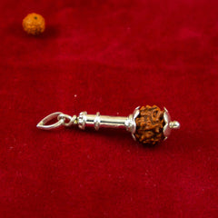 925 Silver Gada with Rudraksha Studded for Men and Boys
