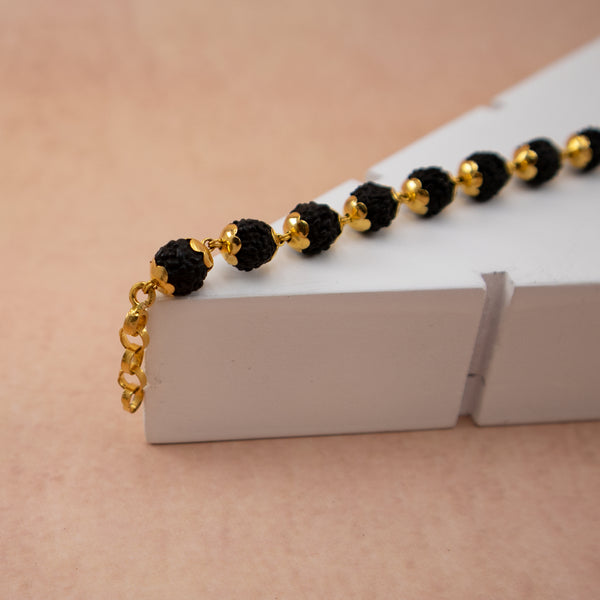 22K Gold Rudraksha Bracelet
