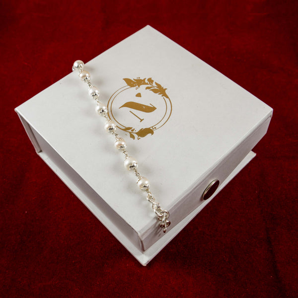 925 Silver Freshwater Pearl Bracelet