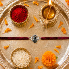 Silver RadhaKrishna Rakhi