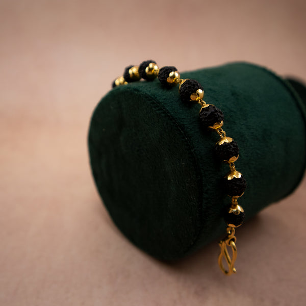 22K Gold Rudraksha Bracelet