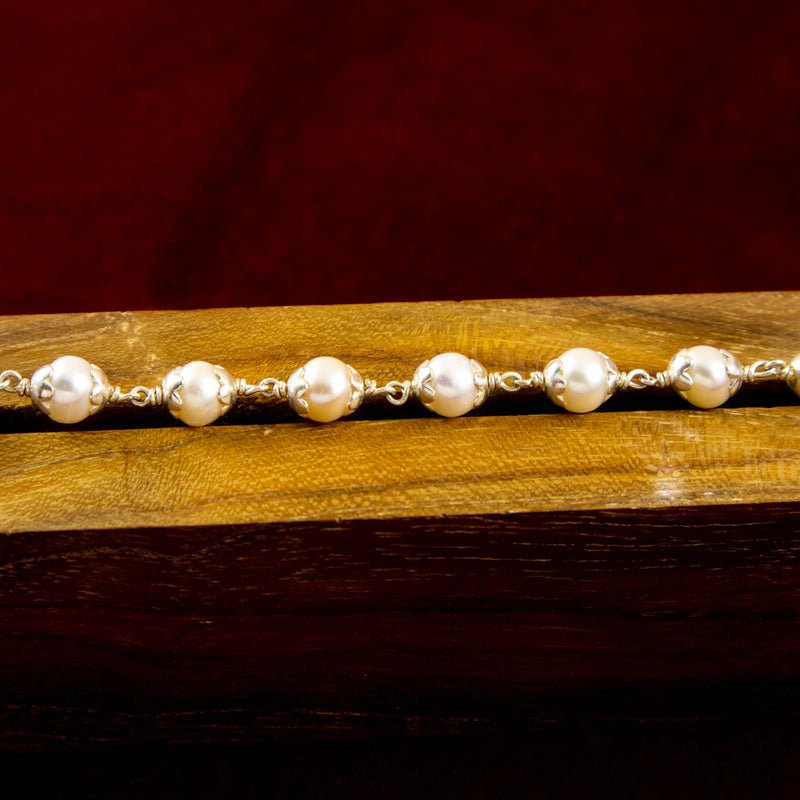 925 Silver Freshwater Pearl Bracelet