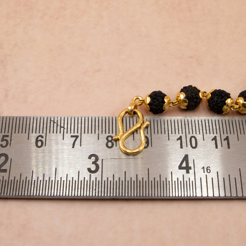 22K Gold Rudraksha Bracelet