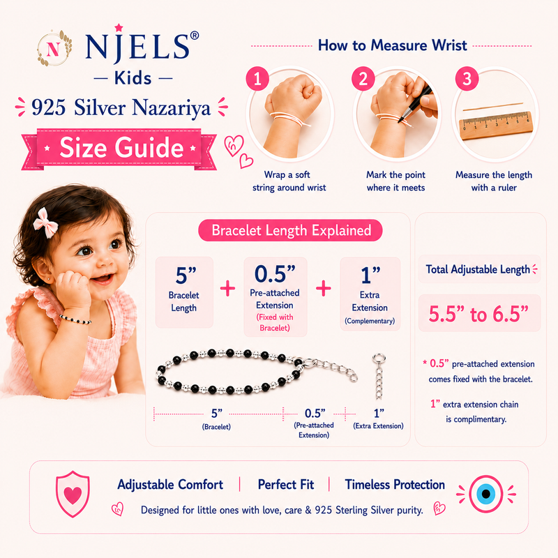 925 Silver Nazariya for Kids