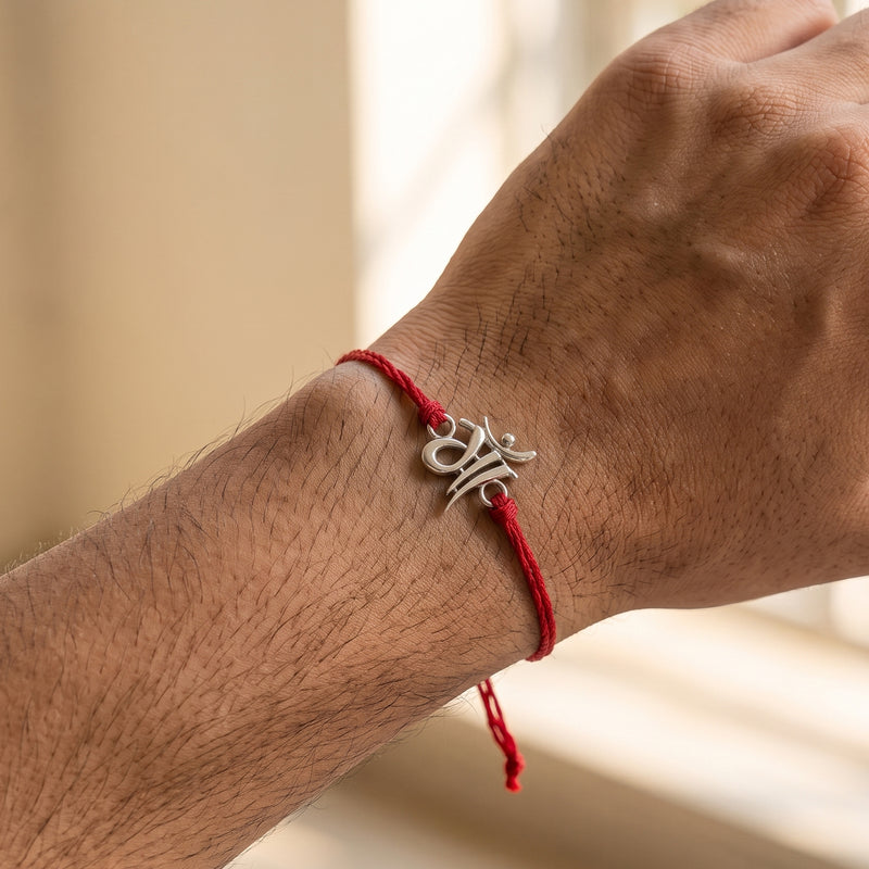 925 Silver Maa Rakhi for Brother