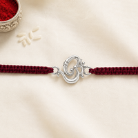 925 Silver Om Ganesha Rakhi for Brother