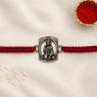 925 Silver Oxidised Hanumanji Rakhi