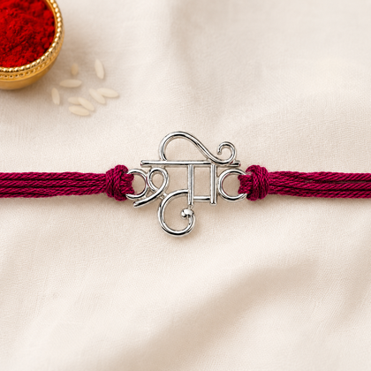 925 Silver Shree Rakhi for Brother