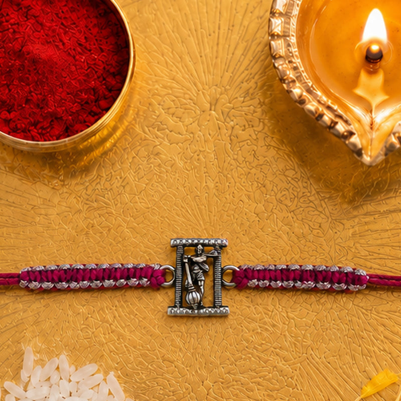 Silver Hanuman Rakhi