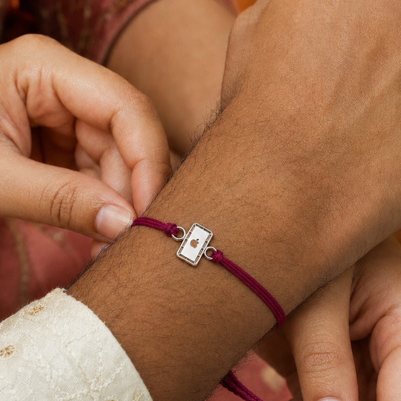 925 Silver iPhone Rakhi for Brother