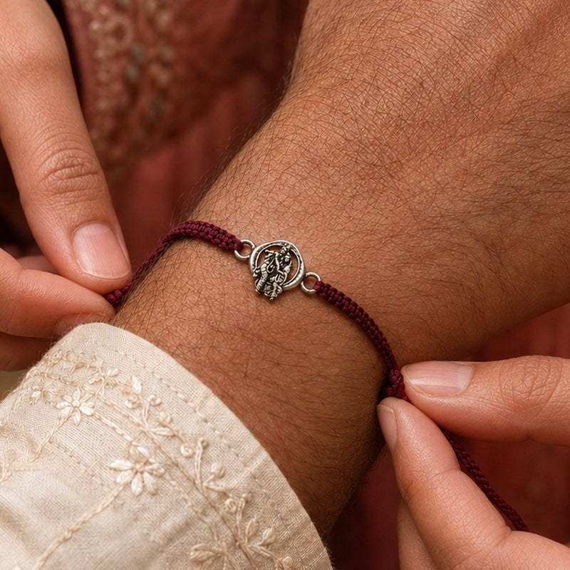 925 Silver Radha Krishna Rakhi