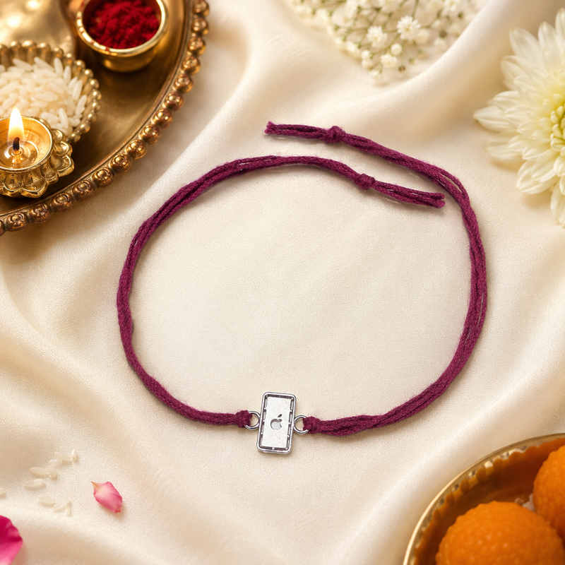 925 Silver iPhone Rakhi for Brother