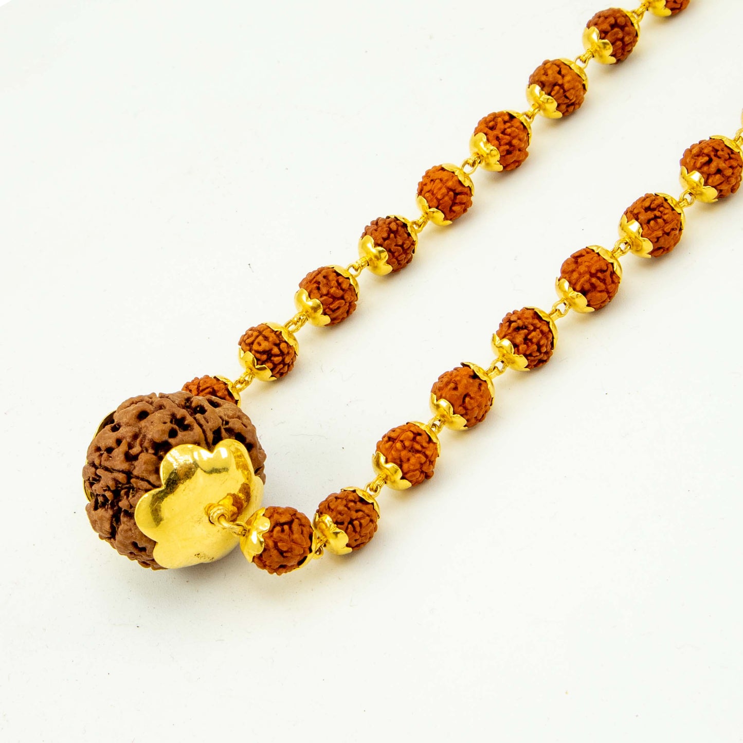 22K Gold Rudraksha Mala