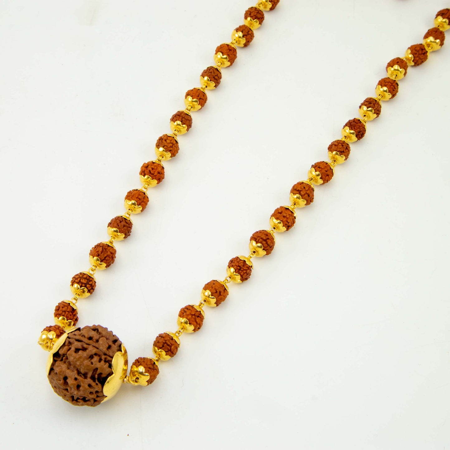 22K Gold Rudraksha Mala
