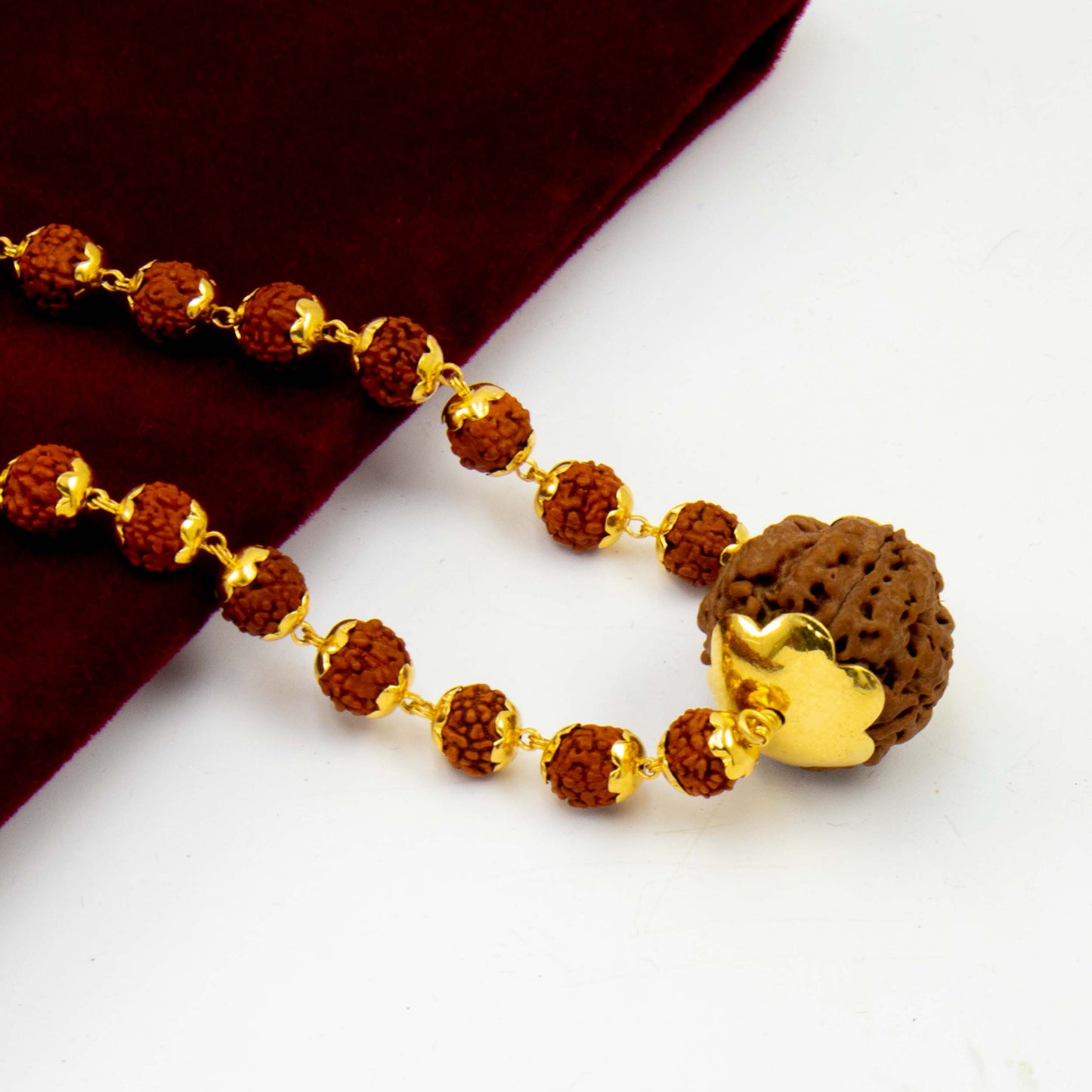 22K Gold Rudraksha Mala