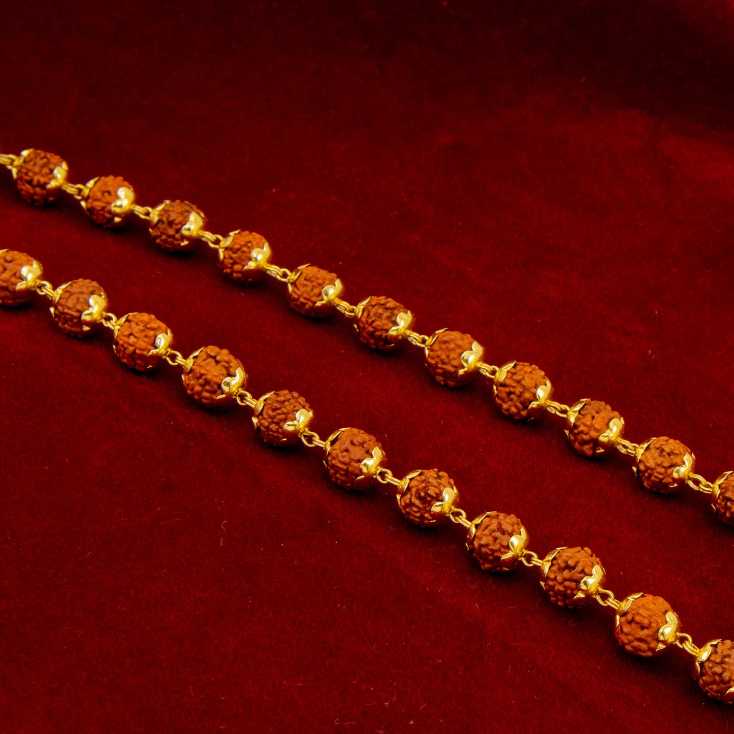22K Gold Rudraksha Mala