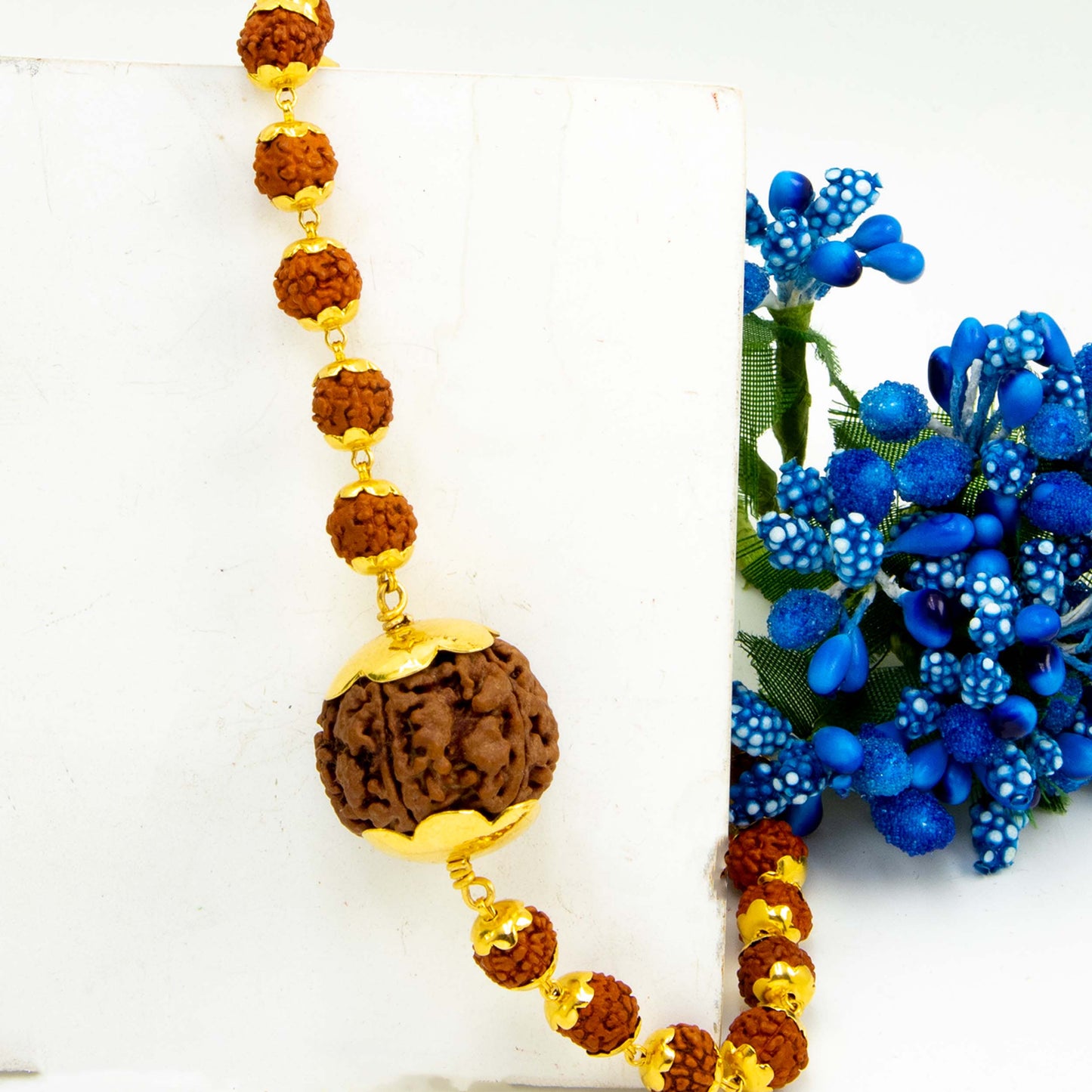 22K Gold Rudraksha Mala