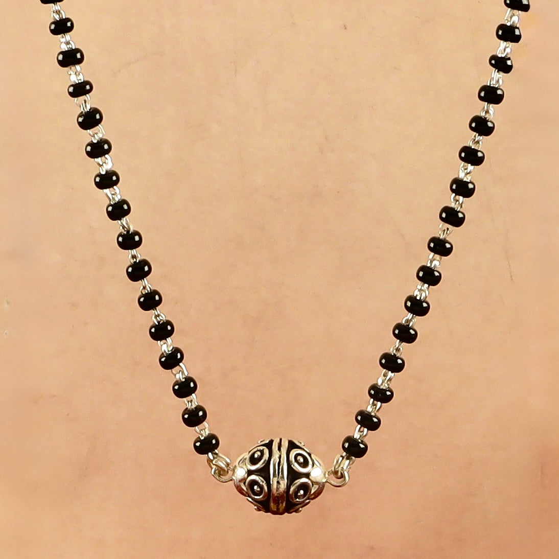 925 Silver Traditional Bead Mangalsutra