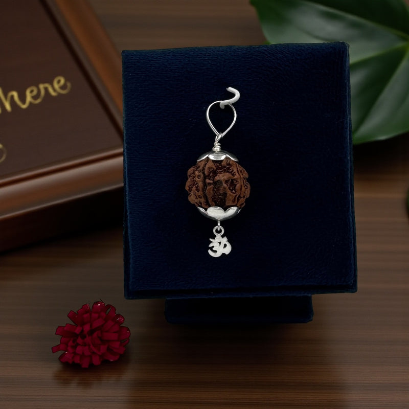 Rudraksha Mala with 15MM Rudraksha Pendant