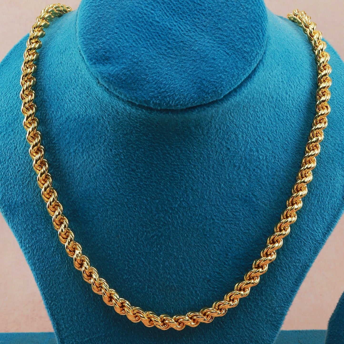 20K Gold Hollow Rope Chain