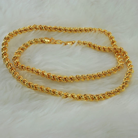 20K Gold Hollow Rope Chain