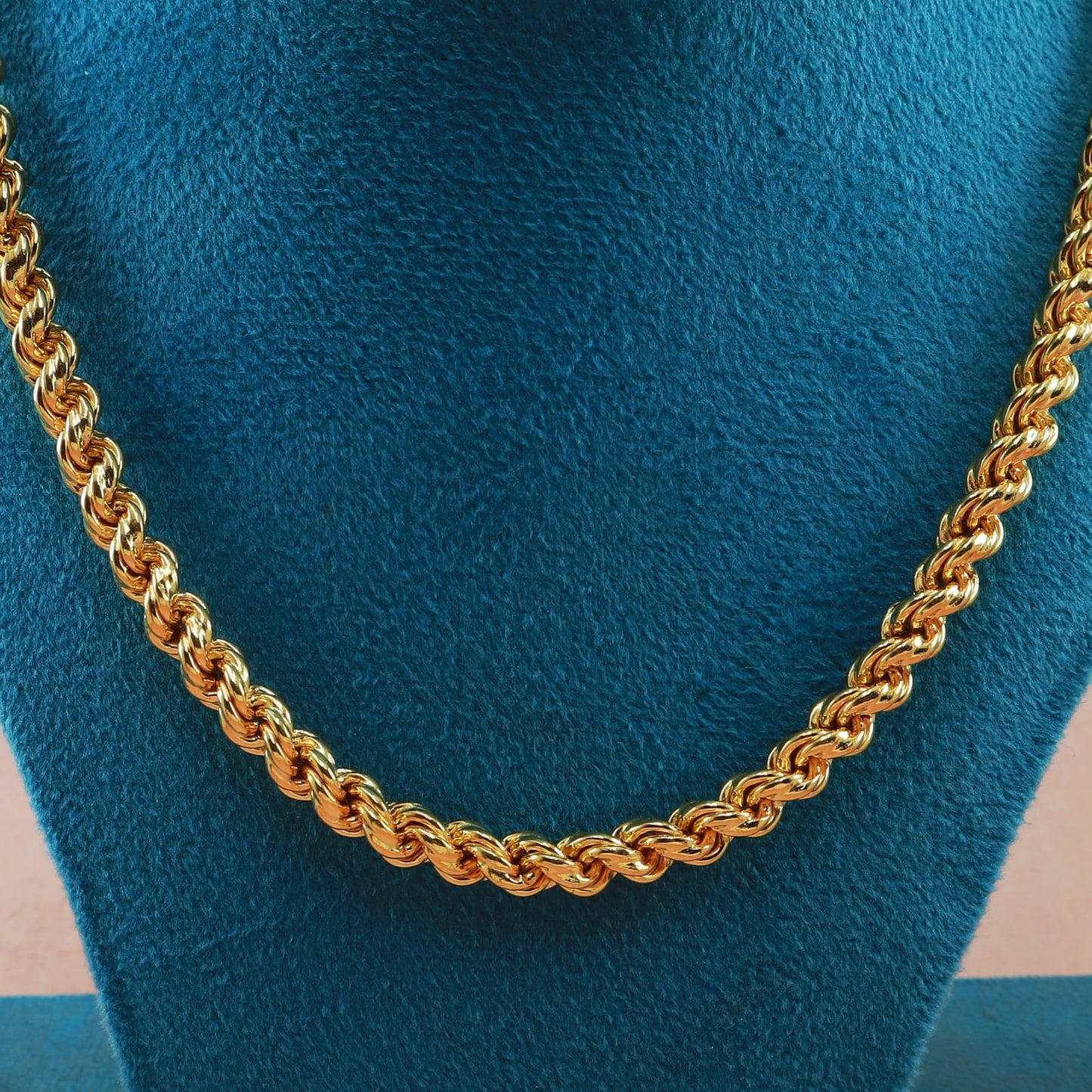 20K Gold Hollow Rope Chain