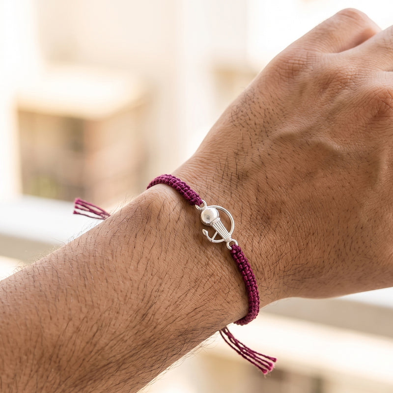925 Silver Hanuman Gada Rakhi for Brother