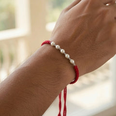 Silver Pearl Rakhi