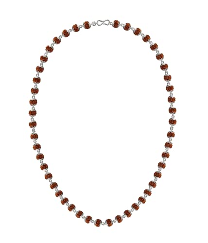 rudraksha silver chain