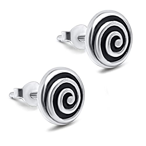 Sterling Silver Sprial Studs