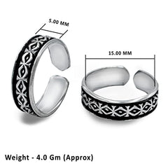Oxidised Silver Toerings