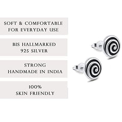 Sterling Silver Sprial Studs